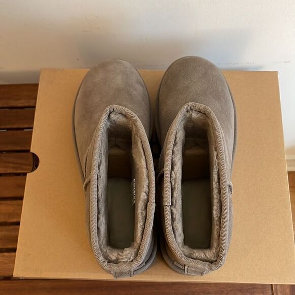 UGG Classic Mini Platform Boots Smoke Plume USA Women Size 10/UK 8/EU 41 - Picture 9 of 16